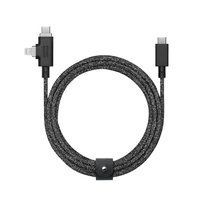 Native Union | Belt Cable Duo Pro Reinforced Braided Charging Cable 8FT 240W – Cosmos | BELT-PROCCL-COS-NP