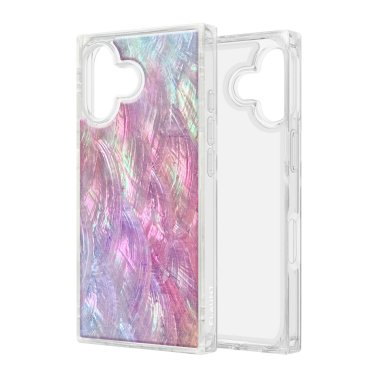 FLAUNT | Square MagSafe iPhone 17 Case - Pink Mother of Pearl | FT057426