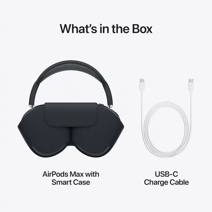 Apple | AirPods Max (USB-C) Over-Ear Noise Cancelling Bluetooth Headphones - Midnight | MWW43AM/A PROMO ENDS DEC 31