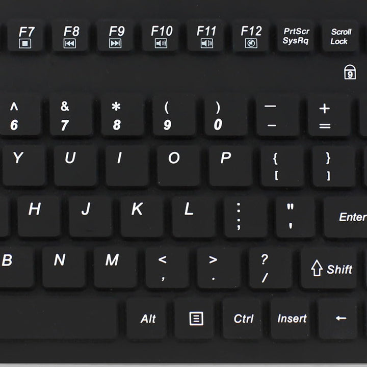 Adesso | Adesso SlimTouch Antimicrobial Waterproof USB Touchpad Keyboard - Black | AKB-270UB