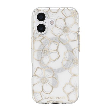 Case-Mate | Floral Gems MagSafe  iPhone 17 Case - Gold | CM057382
