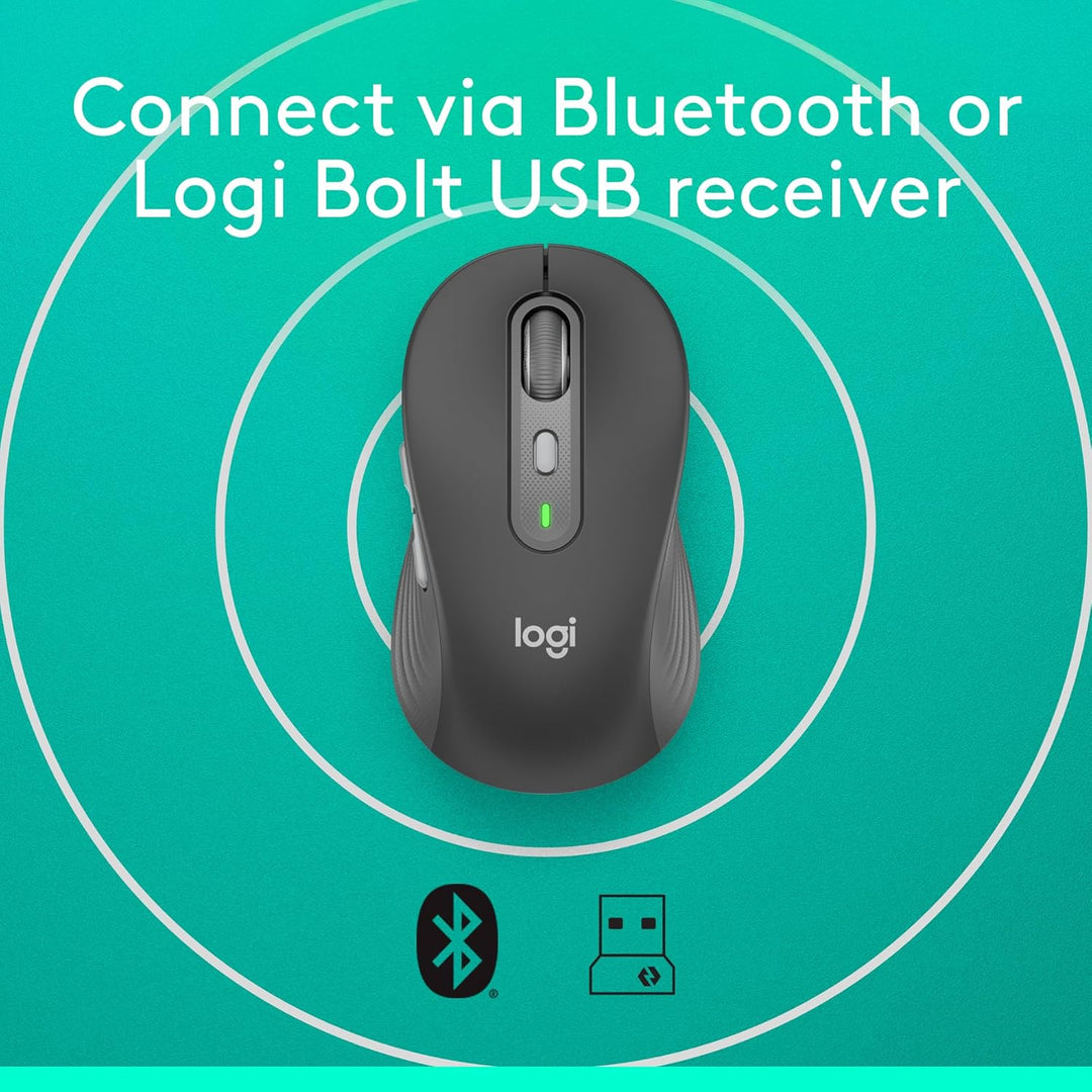 Logitech | Signature Plus M750 Bluetooth Optical Mouse - Graphite | 910-007510