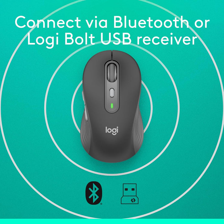 Logitech | Signature Plus M750 Bluetooth Optical Mouse - Graphite | 910-007510