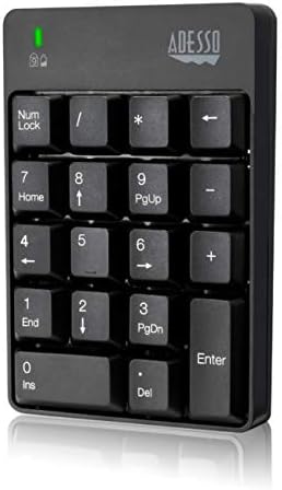 Adesso | Wireless Mechanical Numerical Keypad - Black | WKB-6010UB
