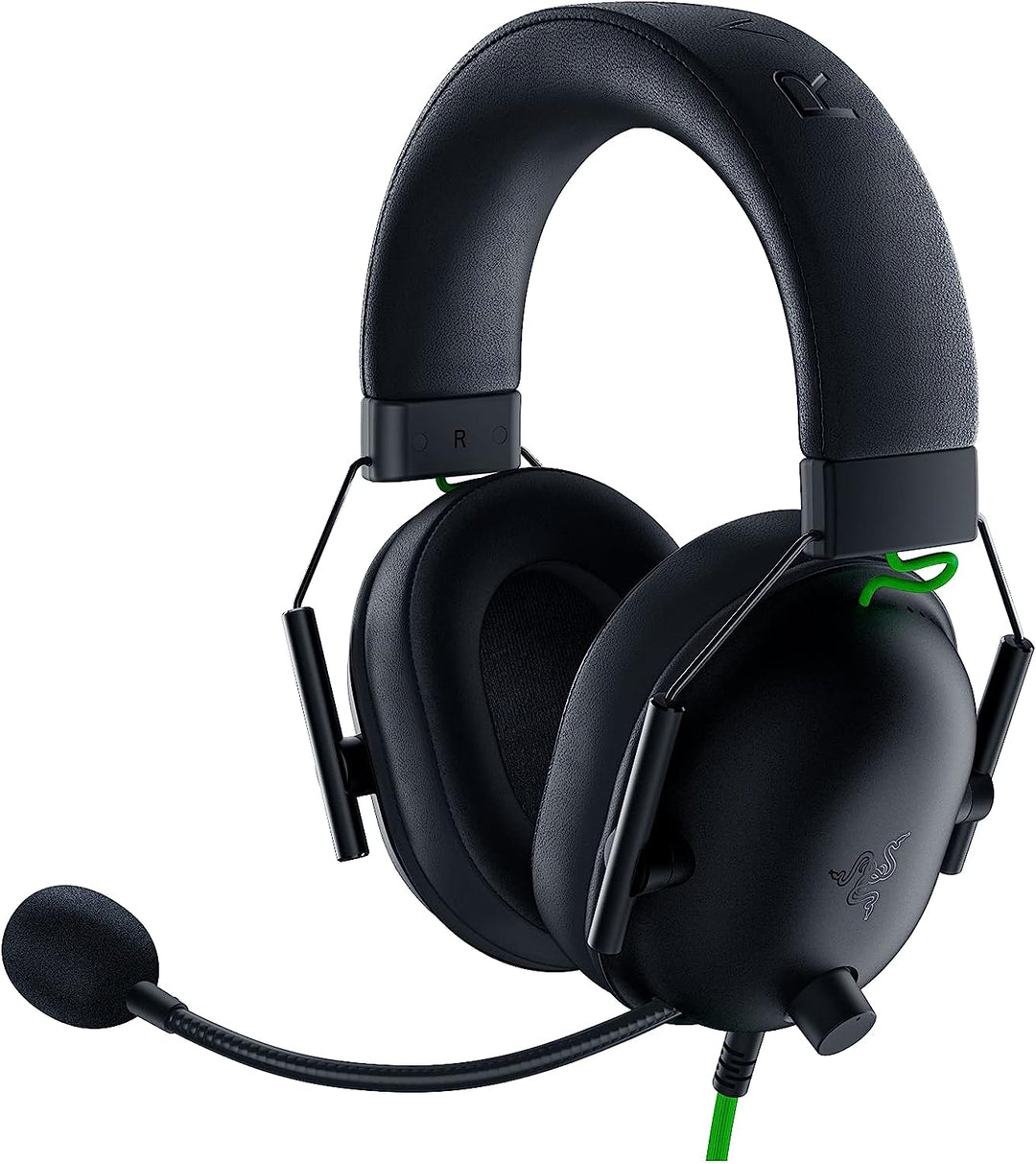 Razer | BlackShark V2 X Wired Gaming Headset with Microphone - Black/Green | RZ04-03240100-R3U1