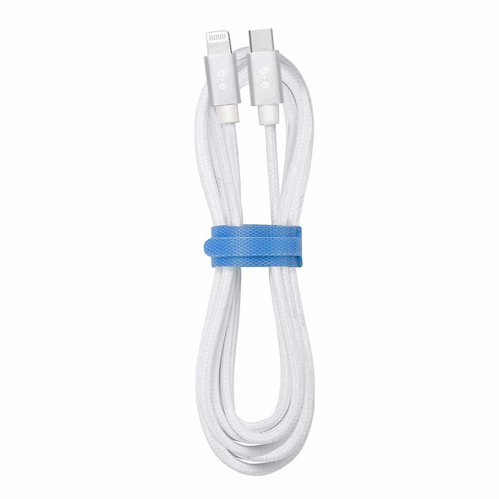 /// Blu Element | Charge/Sync Braided USB-C to Lightning Cable 6ft/1.8m - White | 107-1610