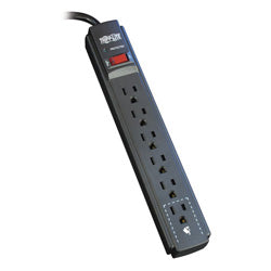 Tripp Lite |  Protect It 6-Outlet Surge Protector 15 ft Cord - Black | TLP615B