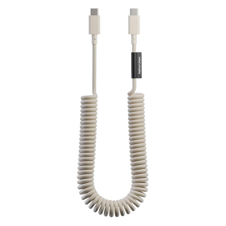 Native Union | Pop Cable XL USB-C to USB-C 7.9ft / 2.4M / 60W - Sandstone | POP-C-XL-BLK
