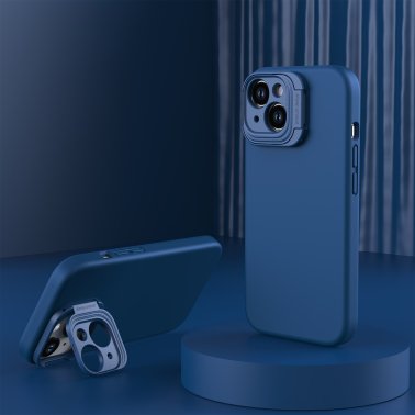SO Uunique Liquid | Silicone MagSafe Stand Case iPhone 15 - Navy Blue | 15-11348
