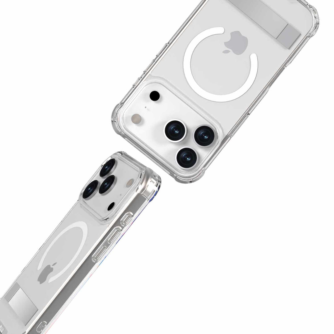 Blu Element | DropZone Rugged MagSafe Case w/Kickstand iPhone 17 Pro - Clear | BEDZMG17K3