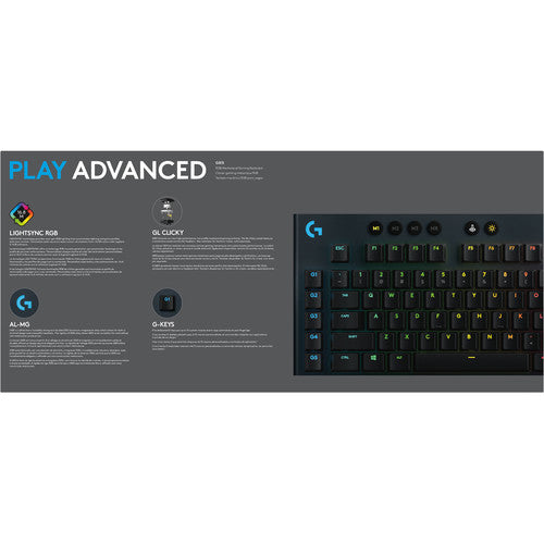 Logitech | G815 RGB Mechanical Gaming Keyboard (Clicky) | 920-009087