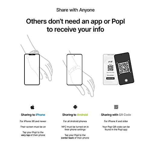 Popl | Digital Business Card - Silicon Sport Band - Black | SIL-BLK