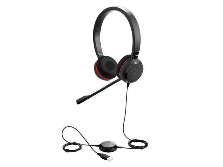 Jabra - Gn Us Jabra Evolve 20SE UC Stereo - Stereo - USB - Wired - 32 Ohm - 150 Hz - 7 kHz - Over-the-head - Binaural - Supra-aural - 3.1 ft Cable - Noise Canceling