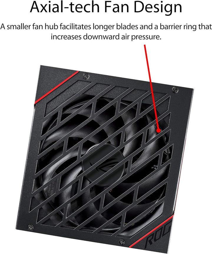 Asus | Power Supply ROG Strix 1000W ATX 80+ Gold Fully Modular w/ 0dB Axiel Fan | ROG-STRIX-1000G