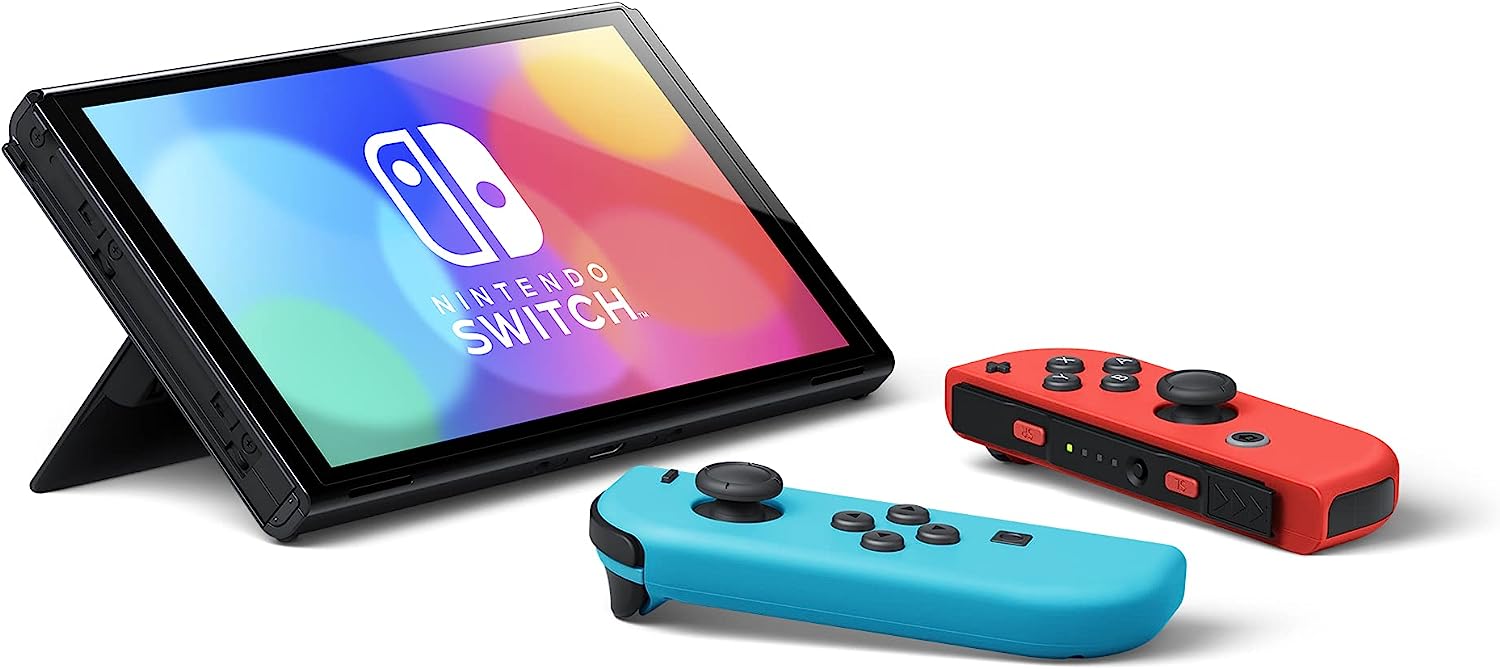 Nintendo | Switch (OLED Model) Console - Red / Blue | HEGSKABAA