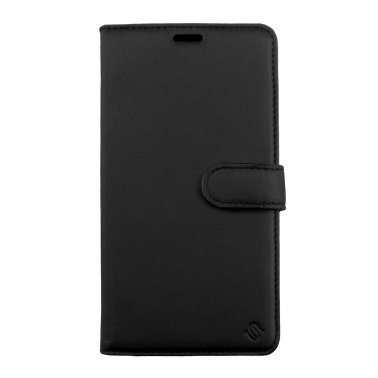 Uunique London | 2-in-1 Leather Folio & Detachable Back MagSafe Case iPhone 15/14 Plus - Black/Red | 15-11356