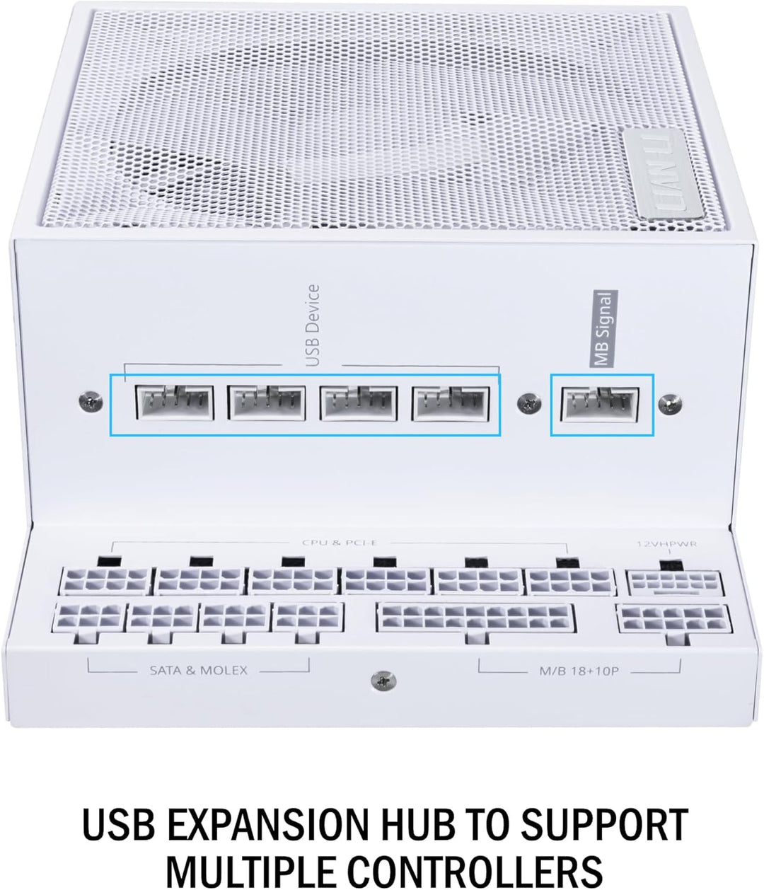 Lian-Li | Edge Series-1000W 80+ Platinum Full Modular ATX Retail - White | EG1000WHITE