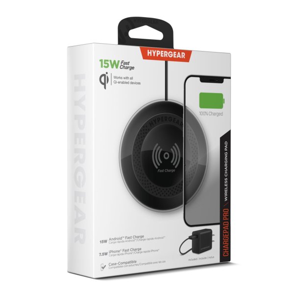 HyperGear | ChargePad Pro Wireless Fast Charger w/USB-C Hub 15W - Black | 15-11936