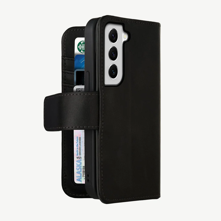 Caseco | 5th Ave Wallet Folio Case (5 Card Slot) for Samsung Galaxy A14 - Black | C31A6-01