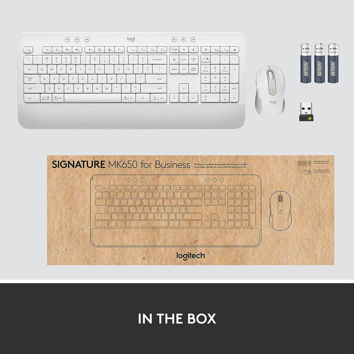 Logitech | Signature MK650 Keyboard and Mouse Combo White | 920−011018