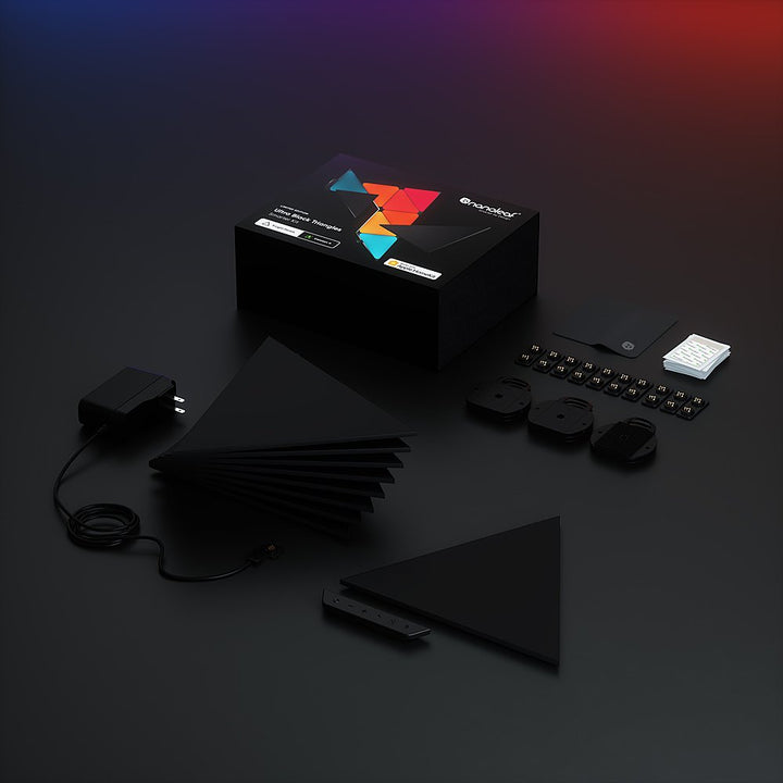 Nanoleaf | Shapes - Ultra Black Triangles Smarter Kit NL47-0103TW-9PK
