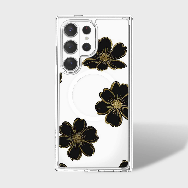 Caseco | Case for Samsung S26 Ultra -  Black Flower | ED24F4-BF