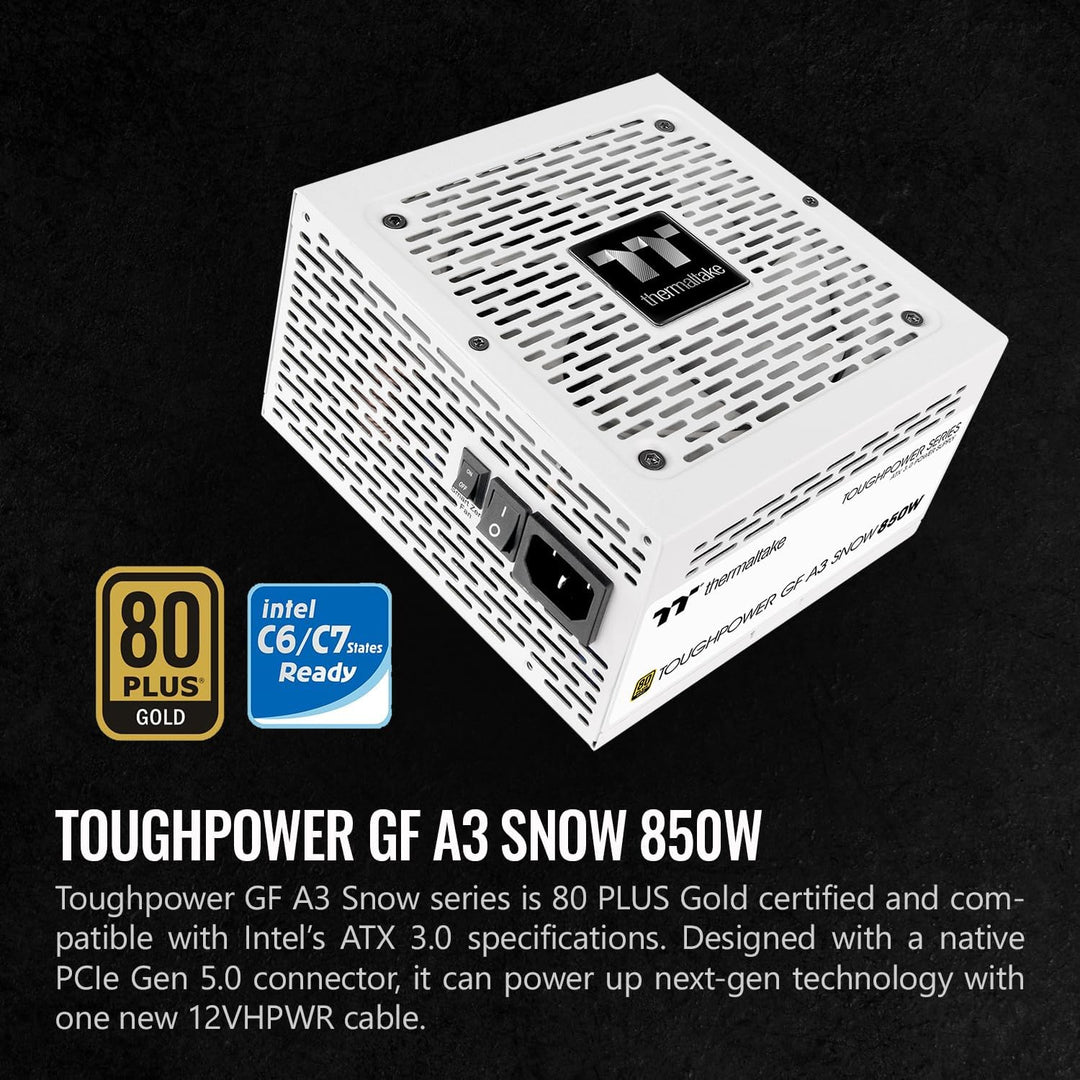 Thermaltake | Power Supply Toughpower GF A3 850W 80+Gold Modular - White | PS-TPD-0850FNFAGU-N