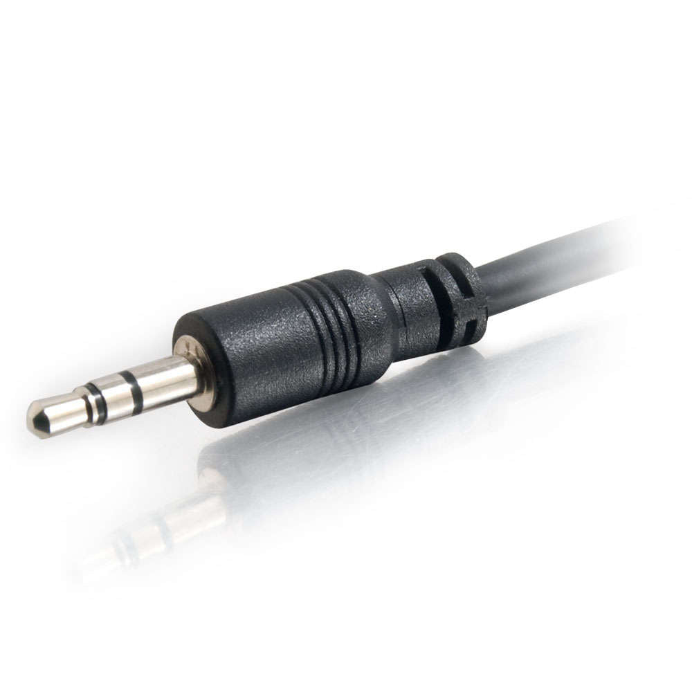 C2G | Stereo Audio Cable With Low Profile Connectors M/M 50ft 3.5mm - In-Wall CMG-Rated  | 40109