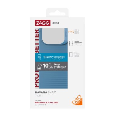 ZAGG GEAR4 | D3O Havana Snap Case iPhone 14 Pro Max - Blue | 15-10144