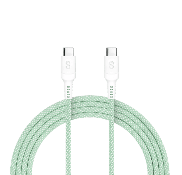 LOGiiX | Vibrance Connect Cable USB-C to USB-C 1.5M / 5FT / 100W  - Green  | LGX-13532