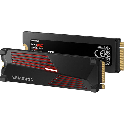 Samsung | 990 Pro 4TB NVMe PCI-e Internal Solid State Drive with Heatsink | MZ-V9P4T0CW