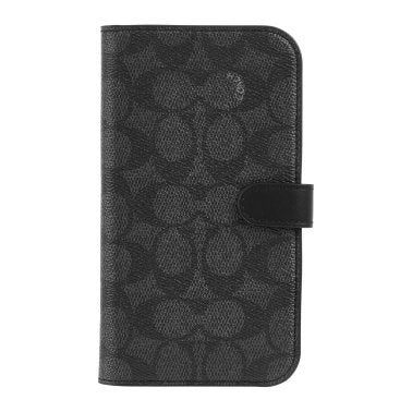 Coach | iPhone 15 Plus Coach Folio Signature C Case - Charcoal | 15-12455