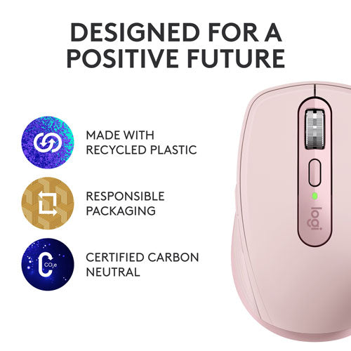 Logitech | MX Anywhere 3S Wireless Mouse - Rose | 910-006927