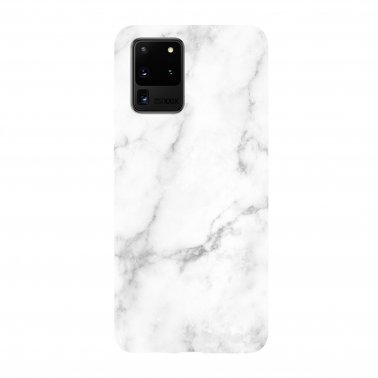 Samsung | Galaxy S20+ Uunique White/Gold (White Marble) Nutrisiti Eco Printed Marble Back Case 15-06646