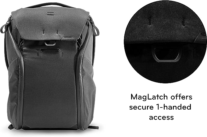 Peak Design | Everyday Backpack 20L v2 - Black | BEDB-20-BK Peak Design | Everyday Backpack 20L v2 - Black | BEDB-20-BK