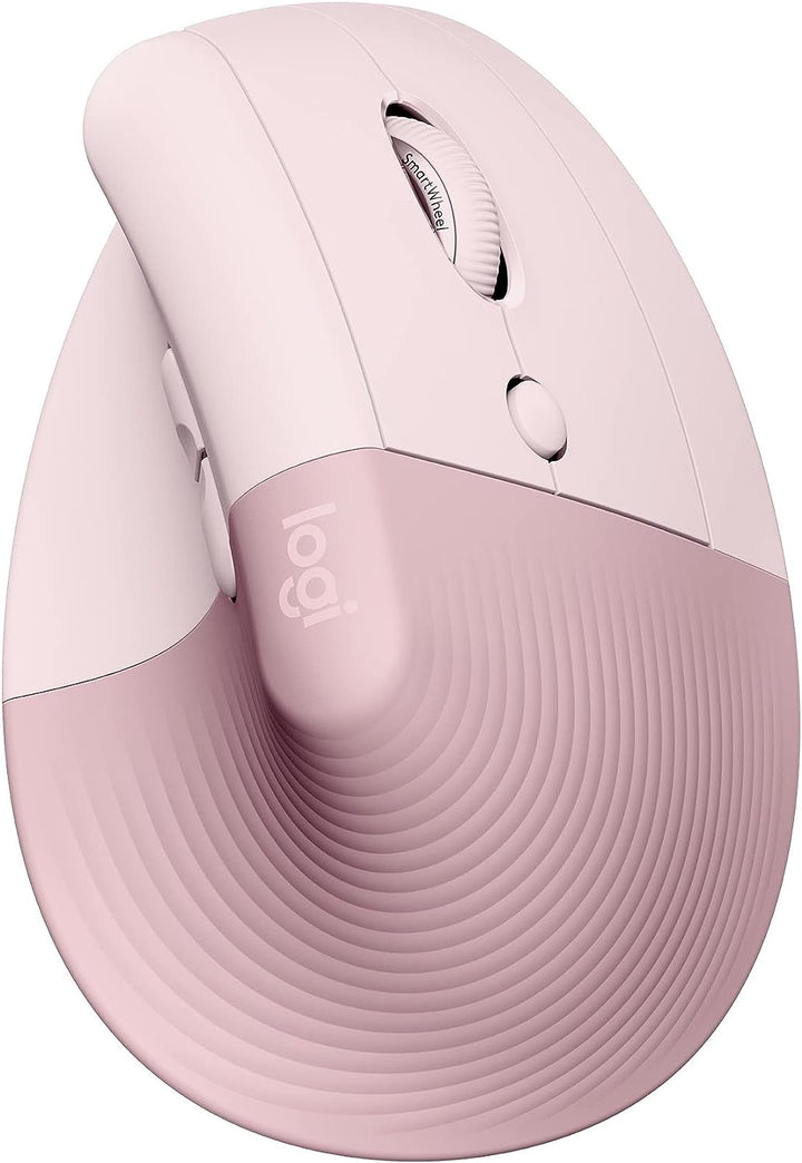 Logitech | Lift Vertical Ergonomic Mouse - Right Handed - Rose | 910-006472