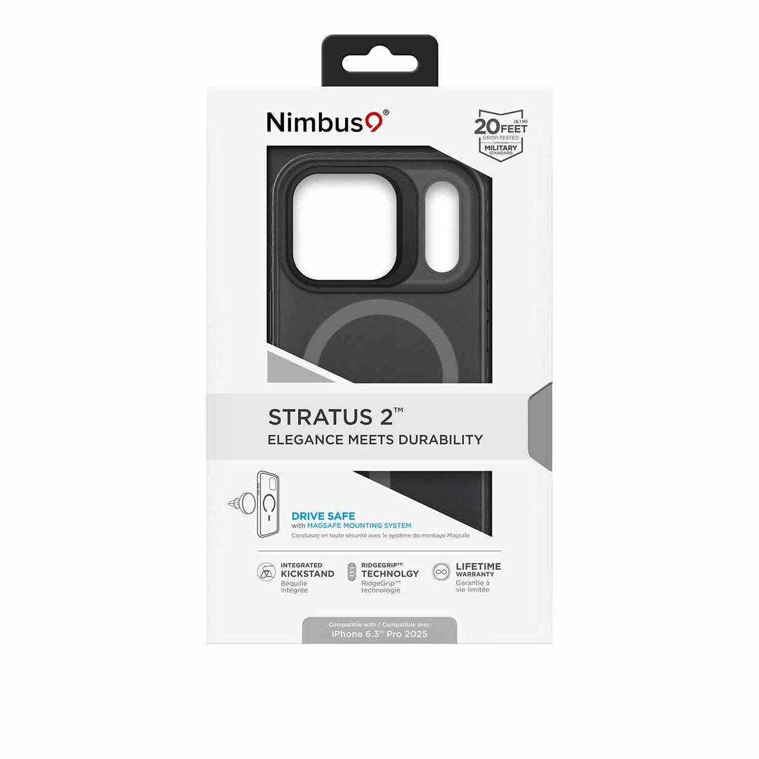 Nimbus9 | Stratus 3 MagSafe iPhone 17 Pro Case - Smoke | N9S3MSIPH17PROSM
