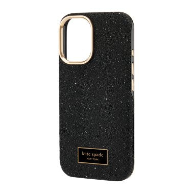 【kate spade】 iPhone15Proケース ブラック MagSafe Kate Spade | Crystal Pave MagSafe Case iPhone 16 - Nightfall | 15