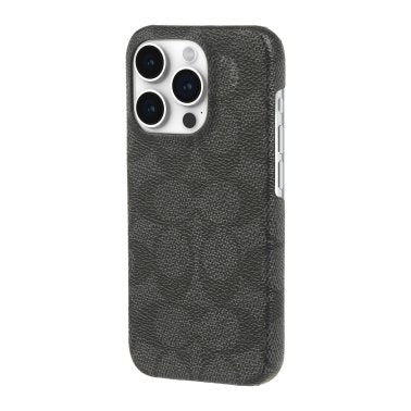 Coach | Slim Wrap Signature C Case iPhone 15 Pro - Charcoal | 15-12453