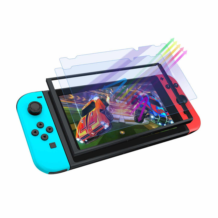Blu Element | VisionCare 2-Pack Blue Light Tempered Glass Screen Protector for Nintendo Switch | BETGBLNS