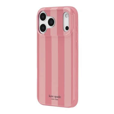 Kate Spade | Protective MagSafe iPhone 18 Pro/17 Pro - Bold Stripe Rose Coral | KS061152