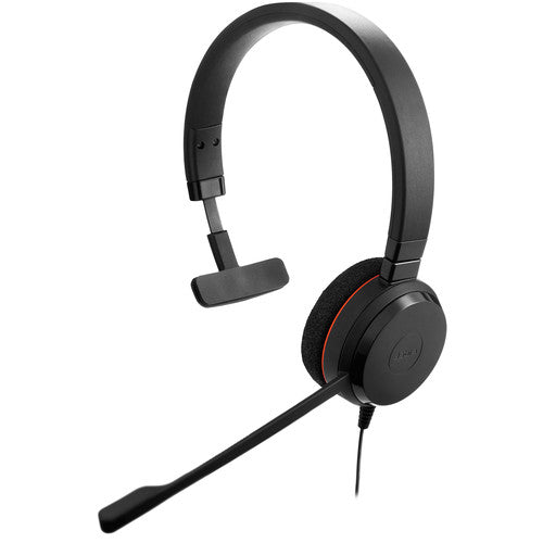 Jabra - Gn Us Jabra Evolve 20 Microsoft Lync Mono - Mono - USB - Wired - Over-the-head - Monaural - Supra-aural - Noise Cancelling Microphone - Noise Canceling