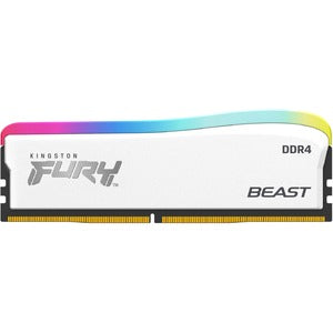 Kingston | RAM UDIMM 8GB 3600MT s DDR4 CL17 DIMM FURY Beast White RGB SE | KF436C17BWA/8