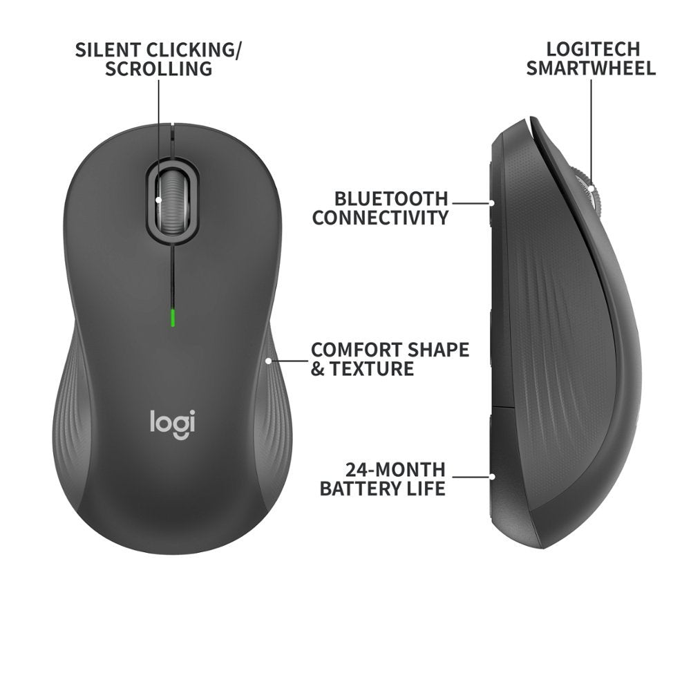 SO Logitech | Signature M550 Wireless Mouse - Graphite LARGE | 910-006591