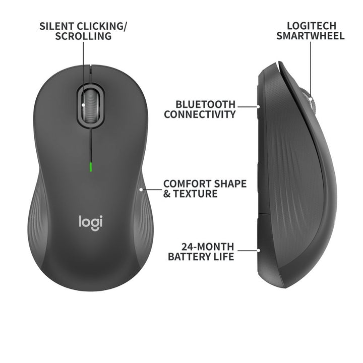 SO Logitech | Signature M550 Wireless Mouse - Graphite LARGE | 910-006591