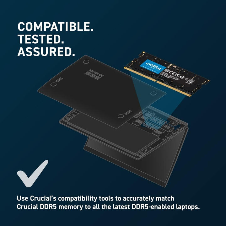 Crucial | RAM SODIMM 8GB DDR5 4800Mhz | CT8G48C40S5