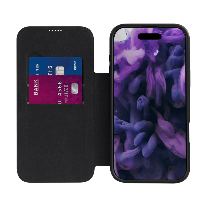 LAUT | Magfolio MagSafe for iPhone 17 Case - Black | L_IP25A_MF_BK