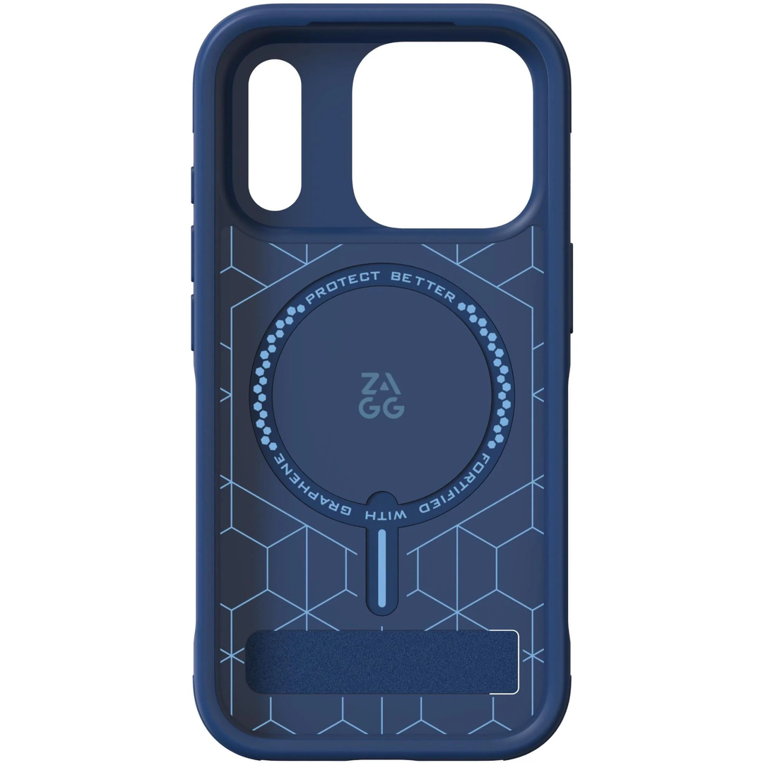 ZAGG | Graphene Sedona Snap iPhone 18 Pro/17 Pro Kickstand Case - Navy | 702322369