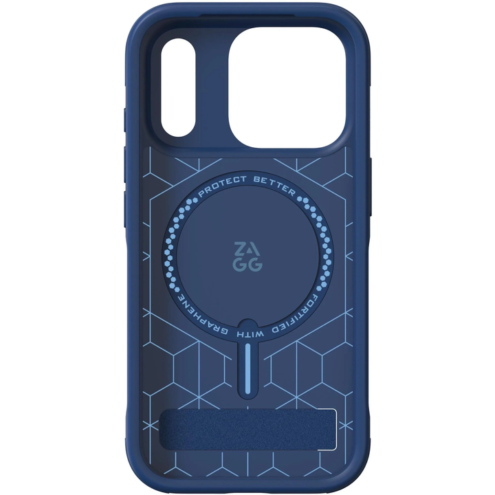 ZAGG | Graphene Sedona Snap iPhone 18 Pro/17 Pro Kickstand Case - Navy | 702322369