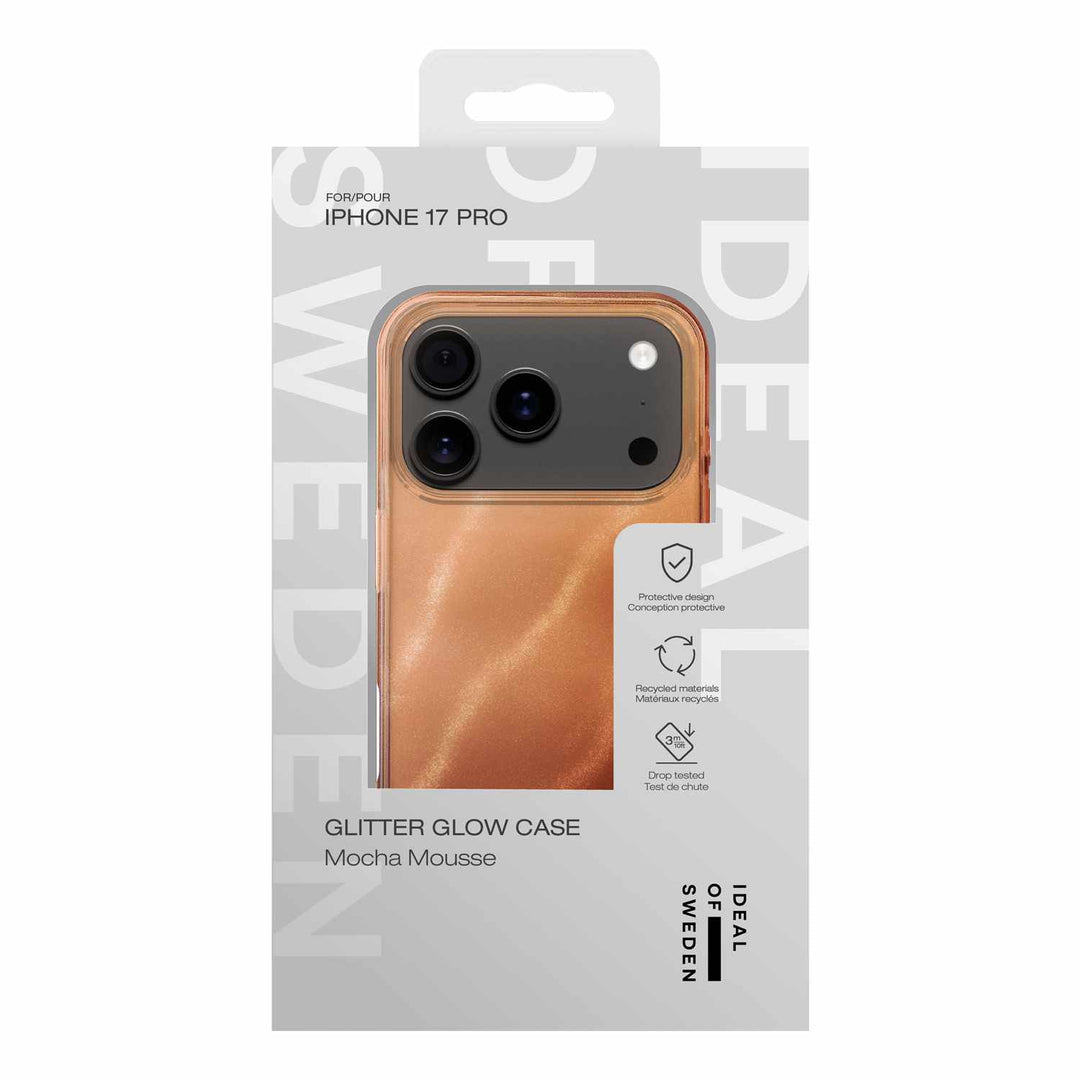 Ideal of Sweden | MagSafe Case Mocha Mousse for iPhone 17 Pro - Glitter Glow | IDCLCMSI2561P562